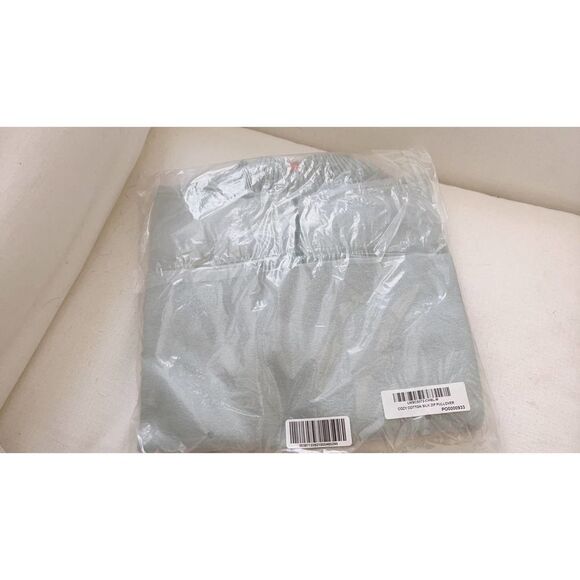 Lunya Cozy Cotton Silk Zip Pullover chilly blue M - Picture 8 of 11